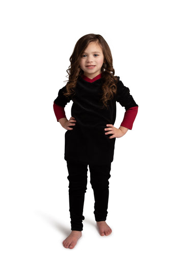 Pajamas For Girls | Classic Elegance Velour Pajama Set