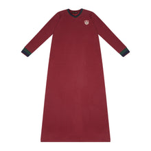 Load image into Gallery viewer, Nightgown For Girls |  Maroon Regal Emblem Nightgown