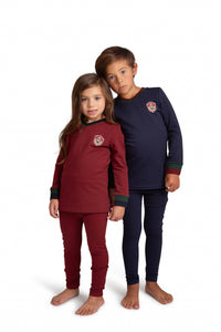 Nightgown For Girls |  Maroon Regal Emblem Nightgown